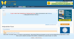 Desktop Screenshot of heilpraktiker-foren.de